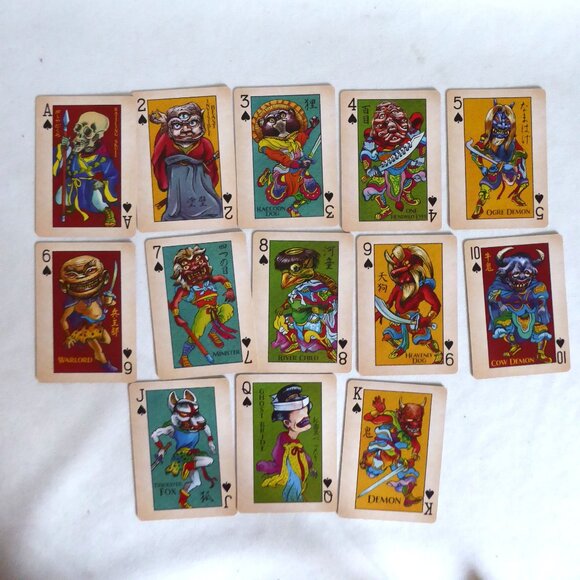 NEW ARMY OF STRANGE BEASTS MONSTERS ODDITY ILLUSTRATION PLAYING CARDS - Picture 4 of 9